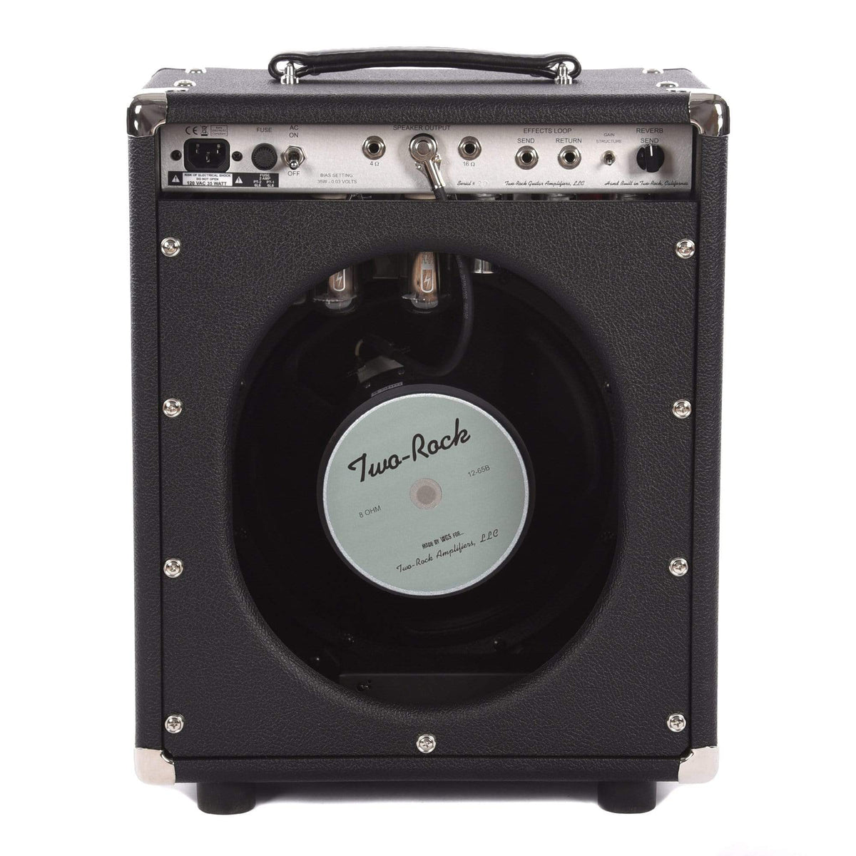 Two Rock Studio Signature 1x12 35W Combo Amp Silver Anodize Chasis w/Black Tolex & Silver Knobs - View 3 | MusicMarket