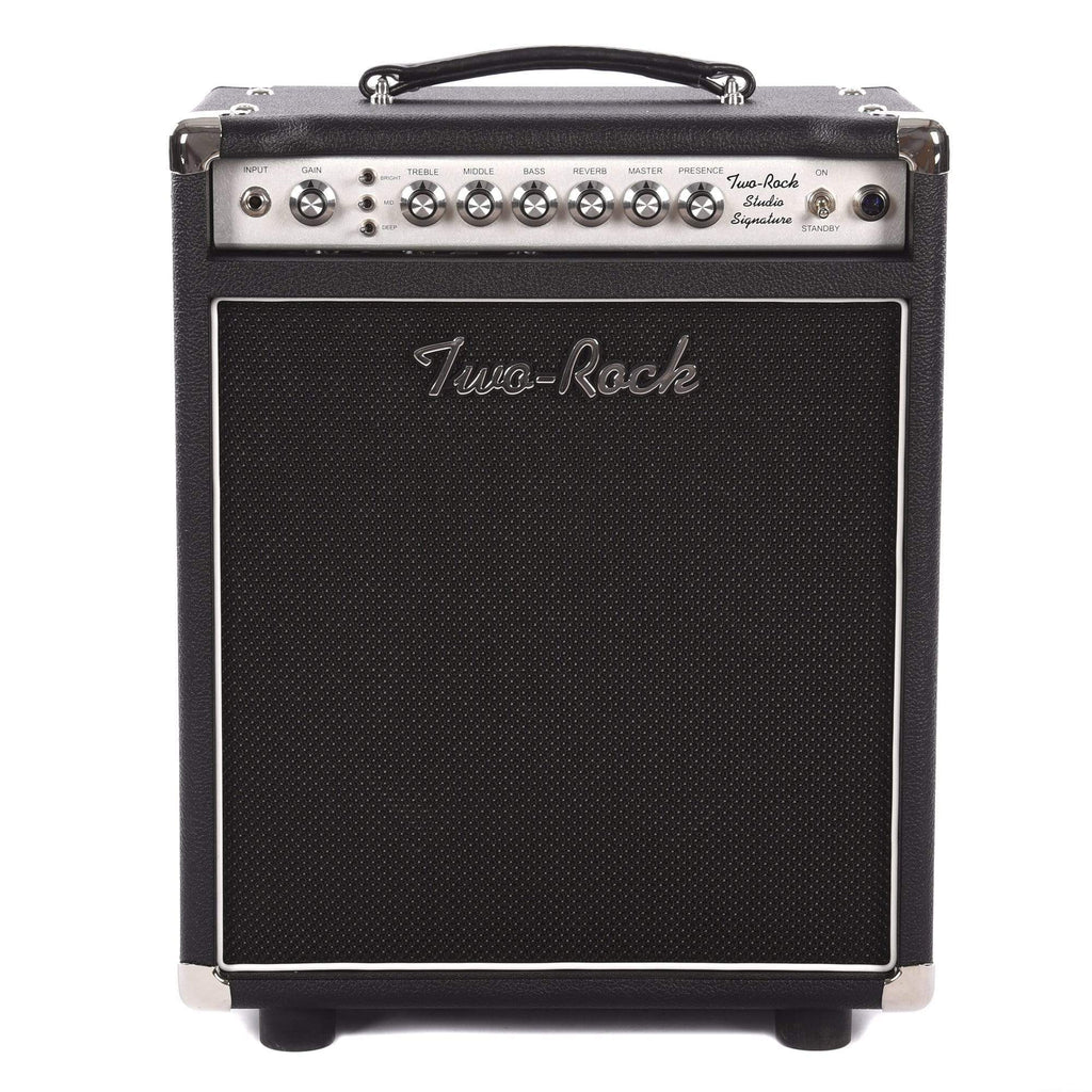 Two Rock Studio Signature 1x12 35W Combo Amp Silver Anodize Chasis w/Black Tolex & Silver Knobs - MusicMarket