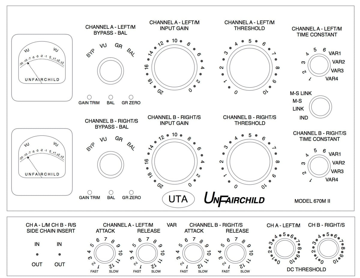 UnderTone Audio UnFairchild 670M II Stereo Tube Compressor - View 5 | MusicMarket