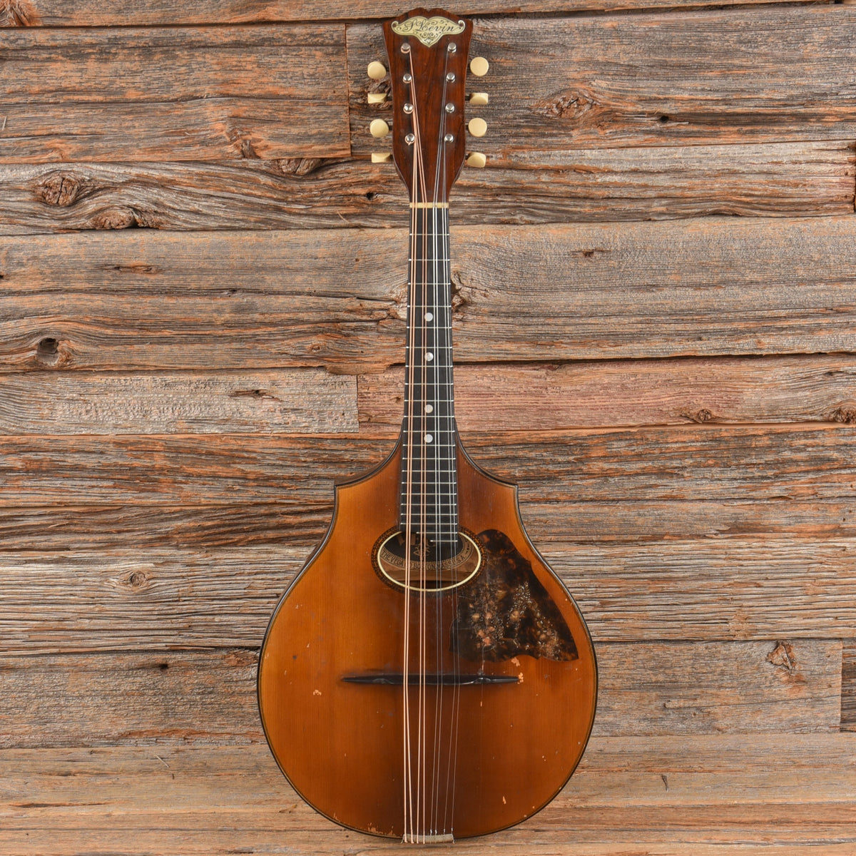 Vega Cylinderback Mandolin Natural 1913 - View 4 | MusicMarket