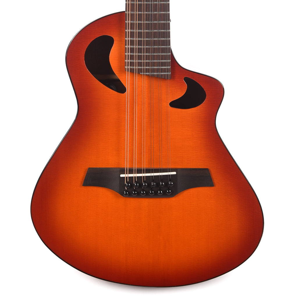 Veillette Avante Series Gryphon 18.13" Scale D-Tuned 12-String Acoustic-Electric Tobacco Burst w/Premium Gig Bag &