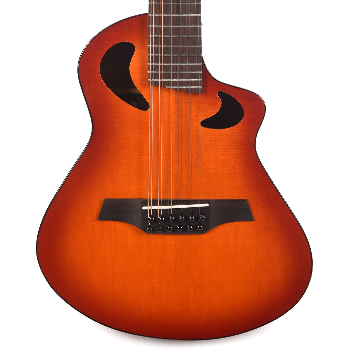 Veillette Avante Series Gryphon 18.13" Scale D-Tuned 12-String Acoustic-Electric Tobacco Burst w/Premium Gig Bag &