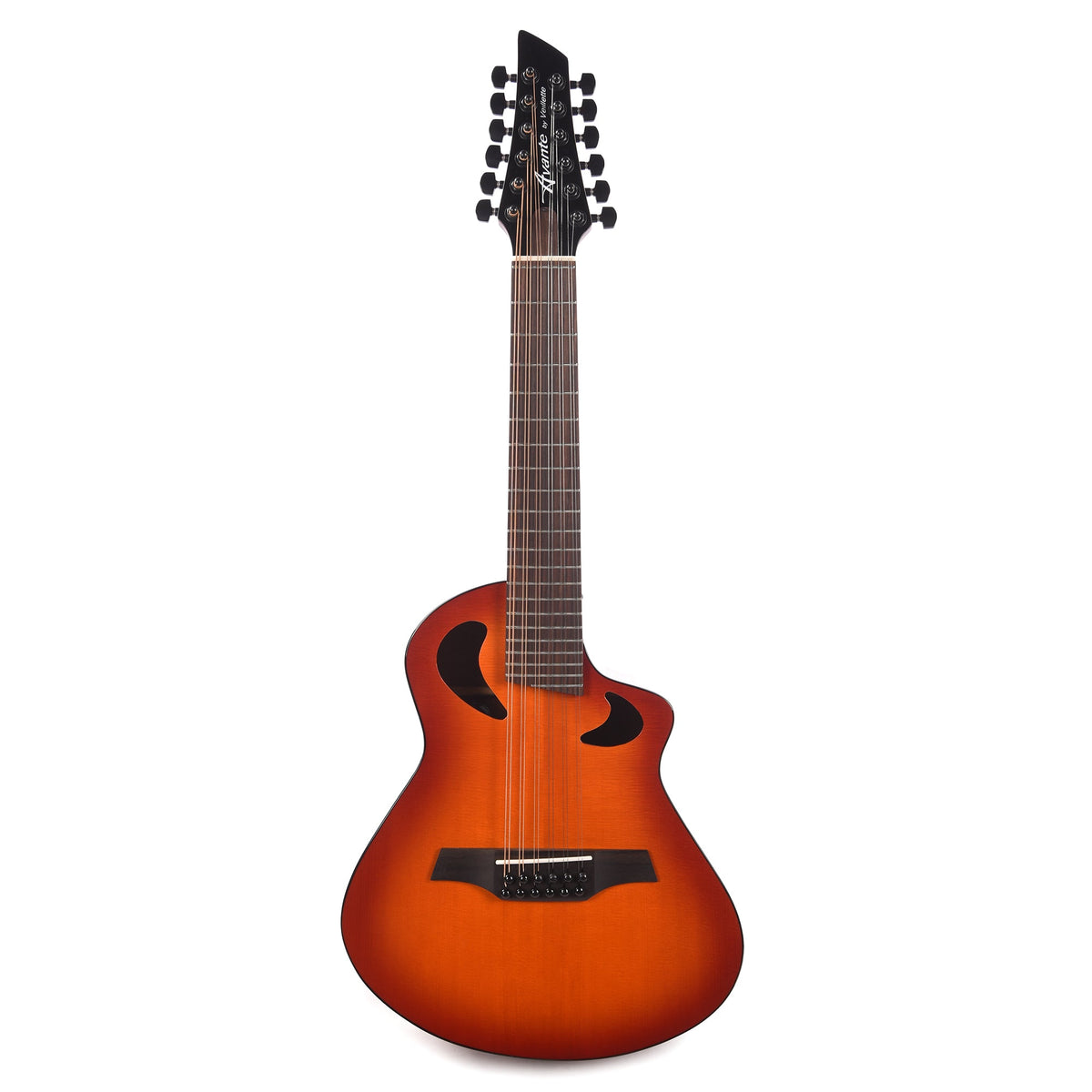 Veillette Avante Series Gryphon 18.13" Scale D-Tuned 12-String Acoustic-Electric Tobacco Burst w/Premium Gig Bag &