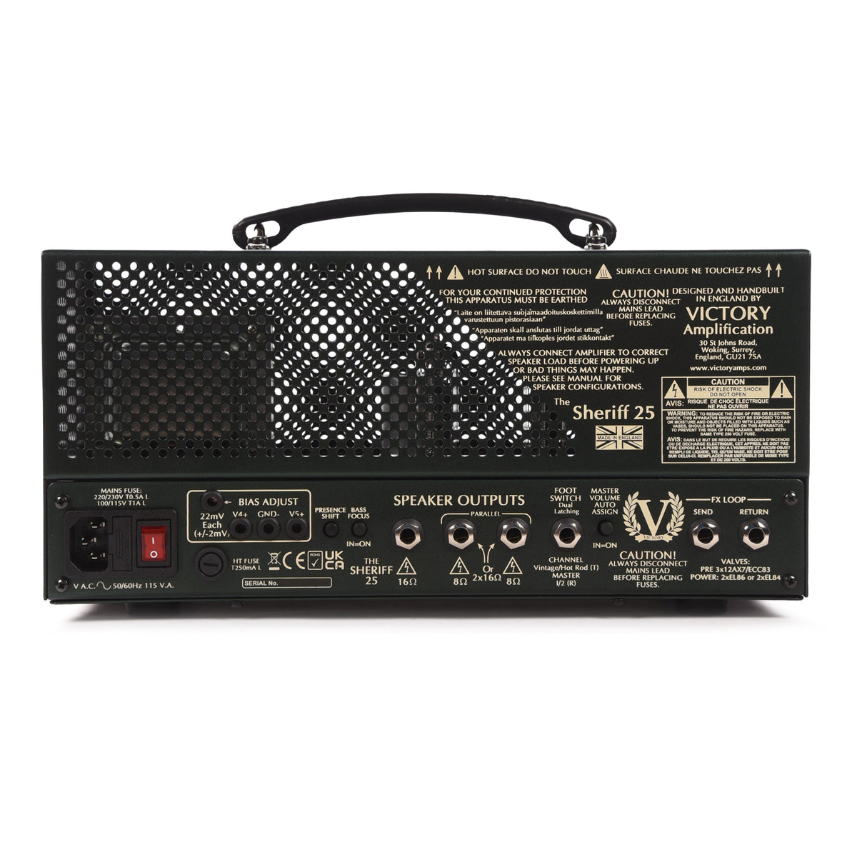 Victory Sheriff 25 Luchbox Head Limited Edition Green - View 3 | MusicMarket