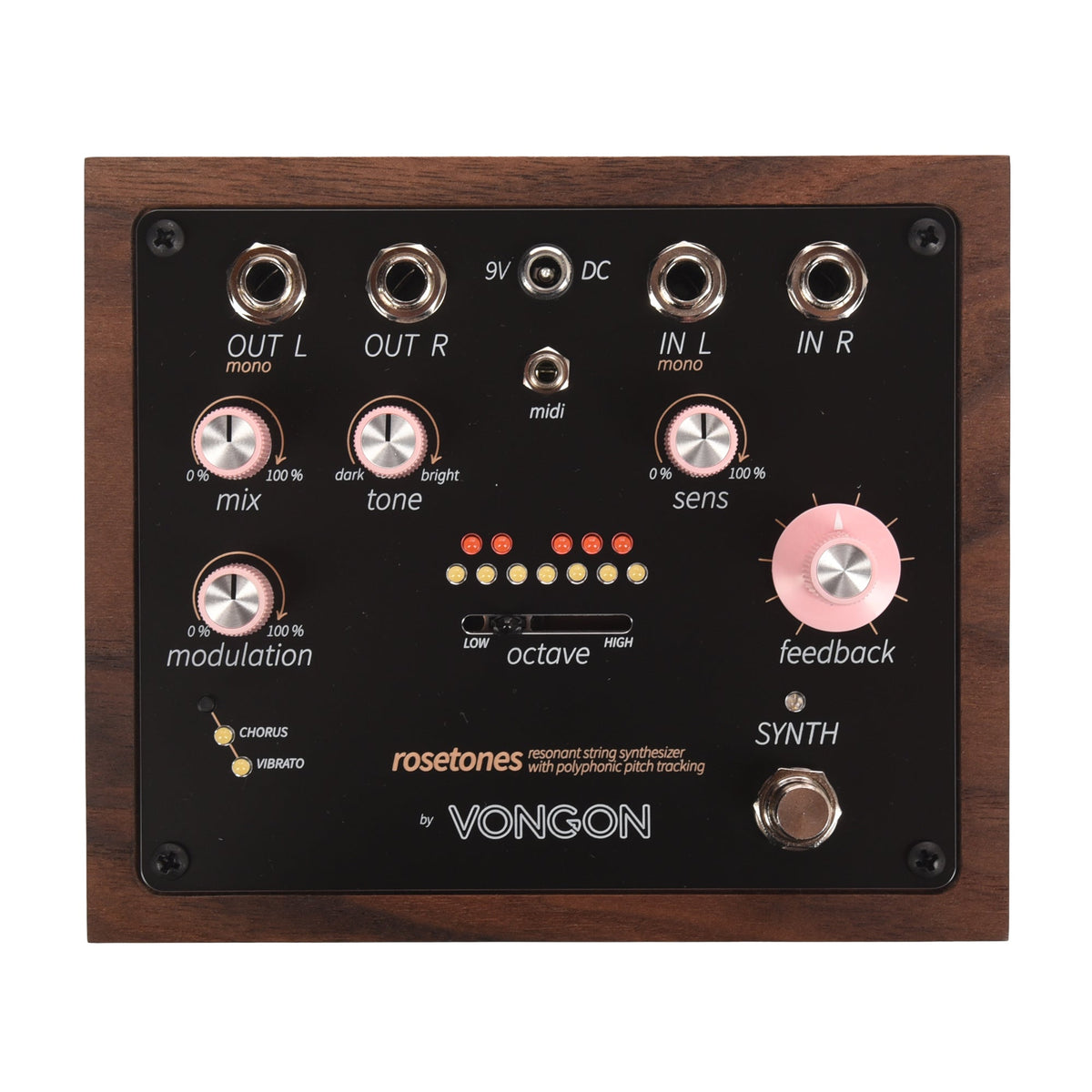 Vongon Rosetones Resonant String Synthesizer Effects Pedal - MusicMarket