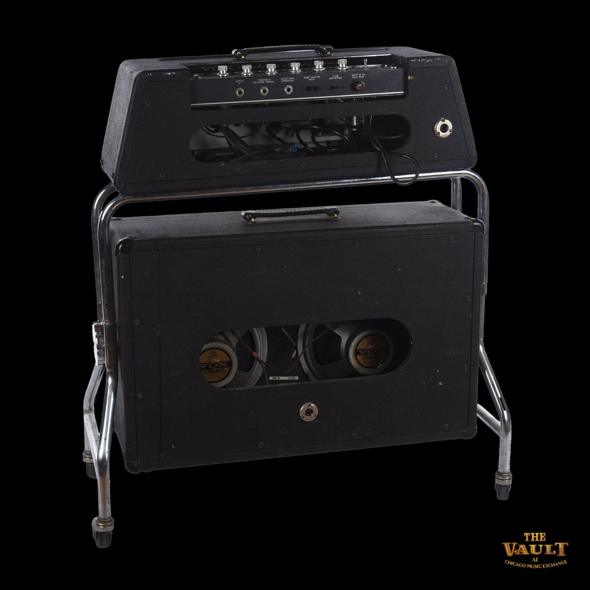 Vox Berkely Super Reverb Head and Cabinet on Trolley 1960s - View 2 | MusicMarket