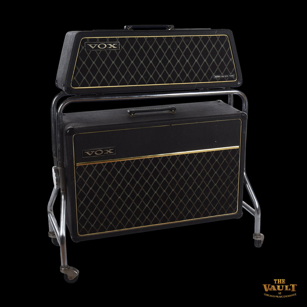 Vox Berkely Super Reverb Head and Cabinet on Trolley 1960s - MusicMarket