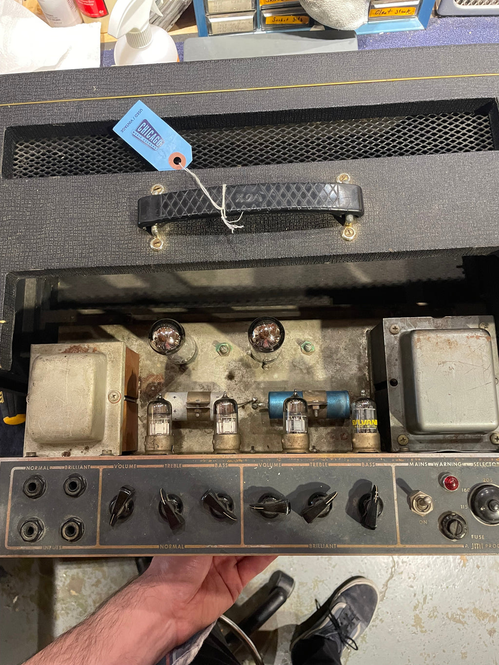 Vox AC-50 50-Watt Guitar Amp Head 1965 - View 4 | MusicMarket