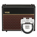 Vox V212C 2x12" Speaker Cabinet w/Celestion G12M Greenback Speakers Cable Bundle - MusicMarket