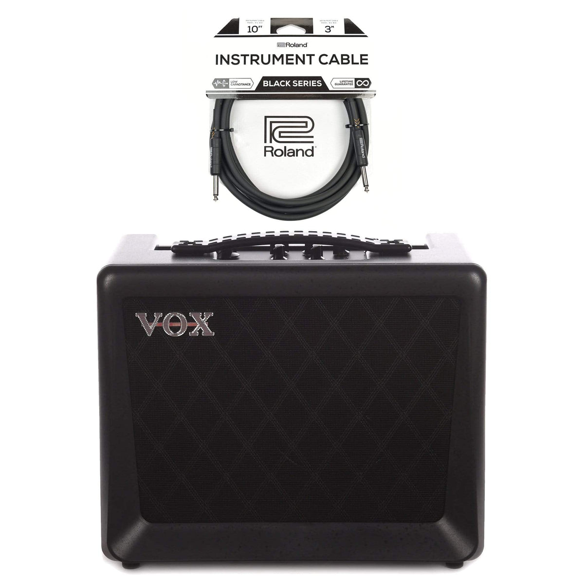 Vox VX15 GT 15W Digital Modeling Amp Cable Bundle - MusicMarket