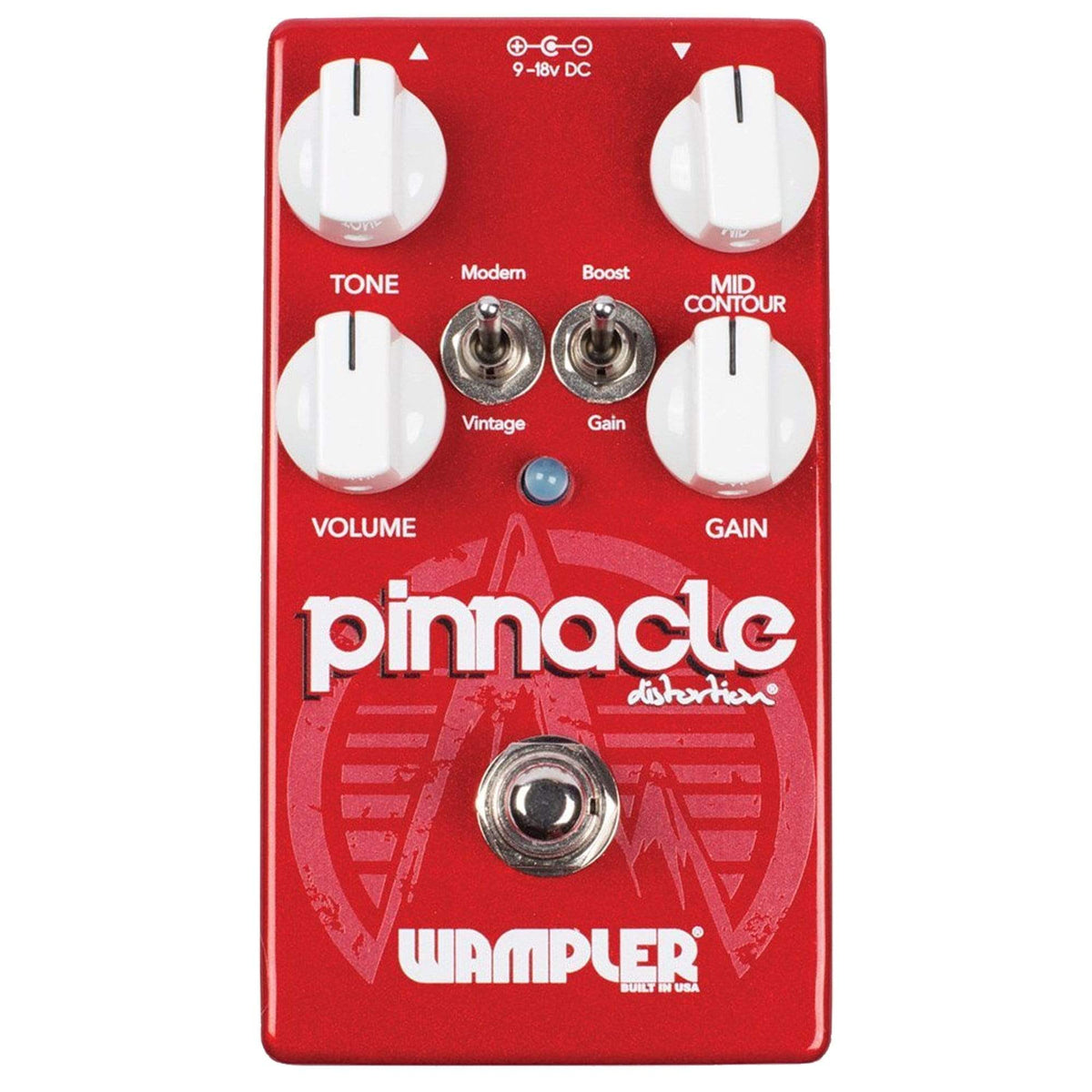 Wampler Pinnacle Distortion Bundle w/ Truetone 1 Spot Space Saving 9v Adapter - View 2 | MusicMarket