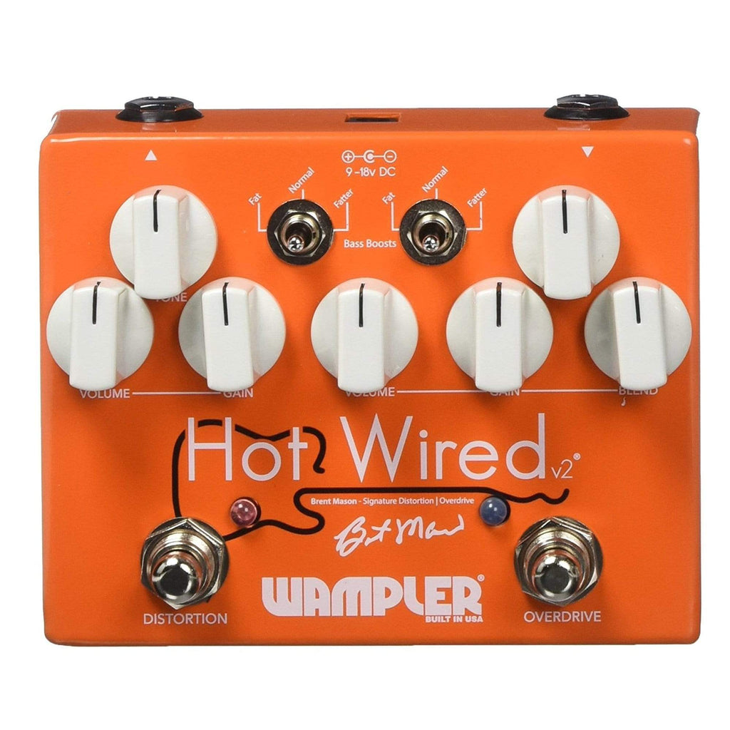 Wampler Brent Mason Hot Wired Overdrive v2 Bundle w/ Truetone 1 Spot Space Saving 9v Adapter - View 2 | MusicMarket