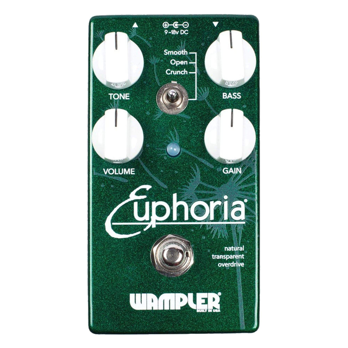 Wampler Euphoria Drive Bundle w/ Truetone 1 Spot Space Saving 9v Adapter - View 2 | MusicMarket