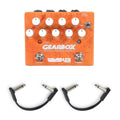 Wampler Gearbox Andy Wood Signature Overdrive Pedal w/(2) Rockboard Flat Patch Cables Bundle - MusicMarket