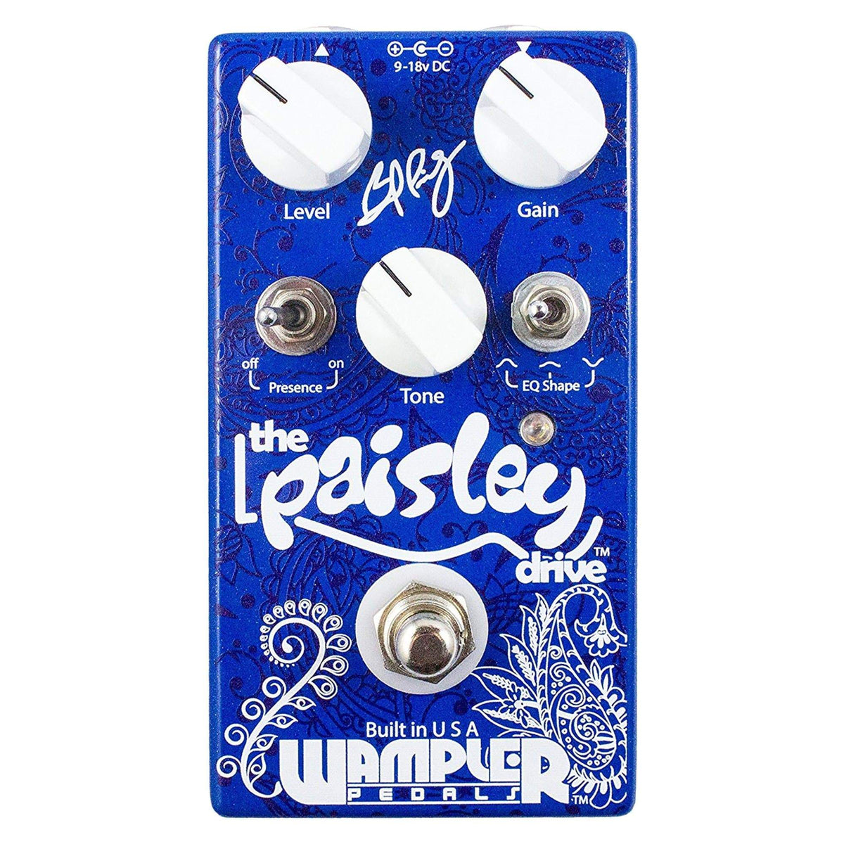 Wampler Paisley Drive v2 Bundle w/ Truetone 1 Spot Space Sacing 9v Adapter - View 2 | MusicMarket