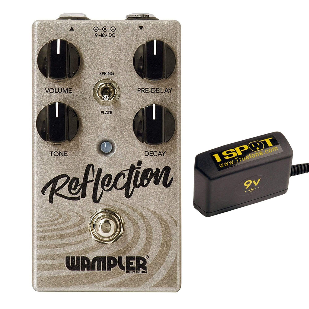 Wampler Reflection Reverb Bundle w/ Truetone 1 Spot Space Saving 9v Adapter - MusicMarket