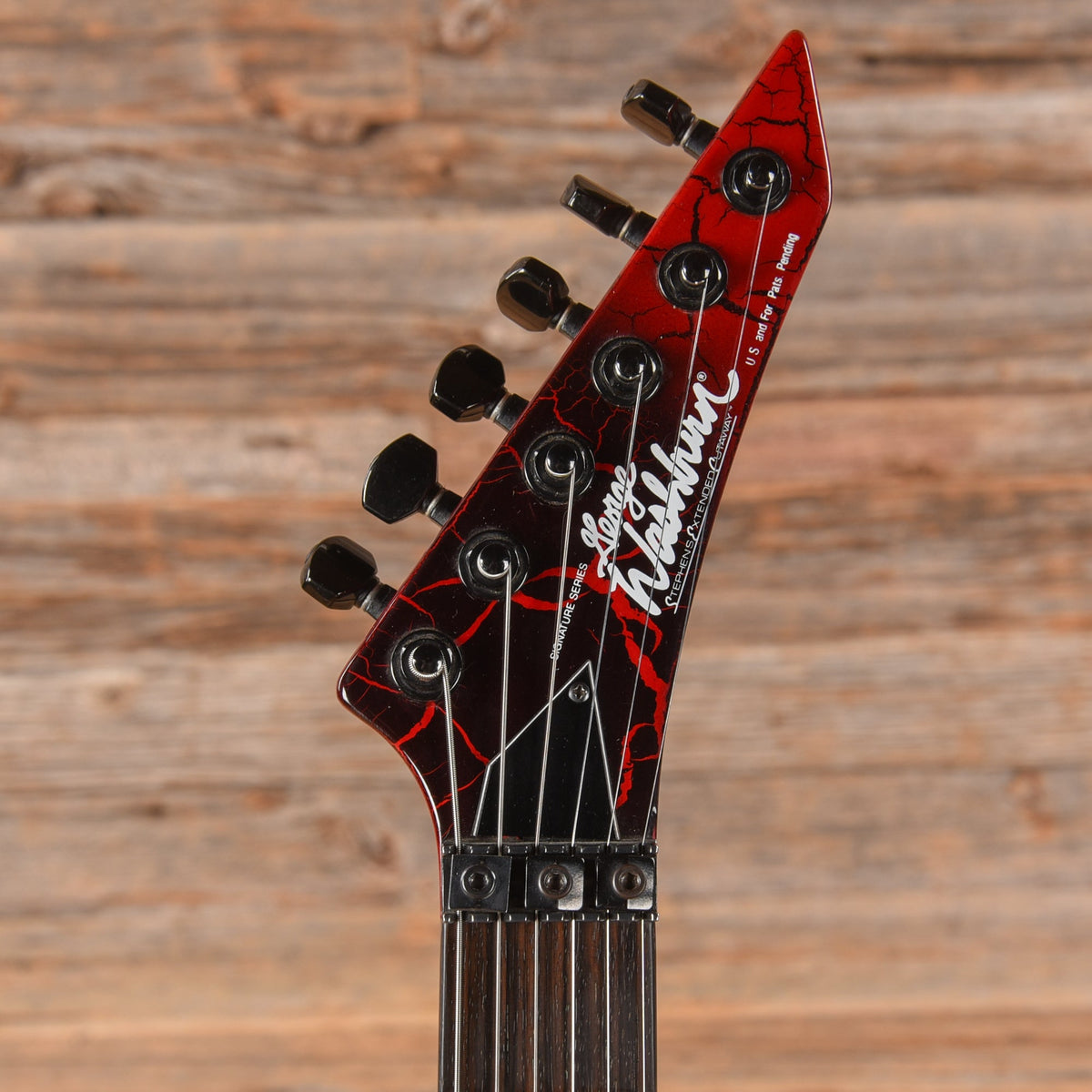 Washburn EC29 Spitfire Red Crackle 1988 - View 6 | MusicMarket