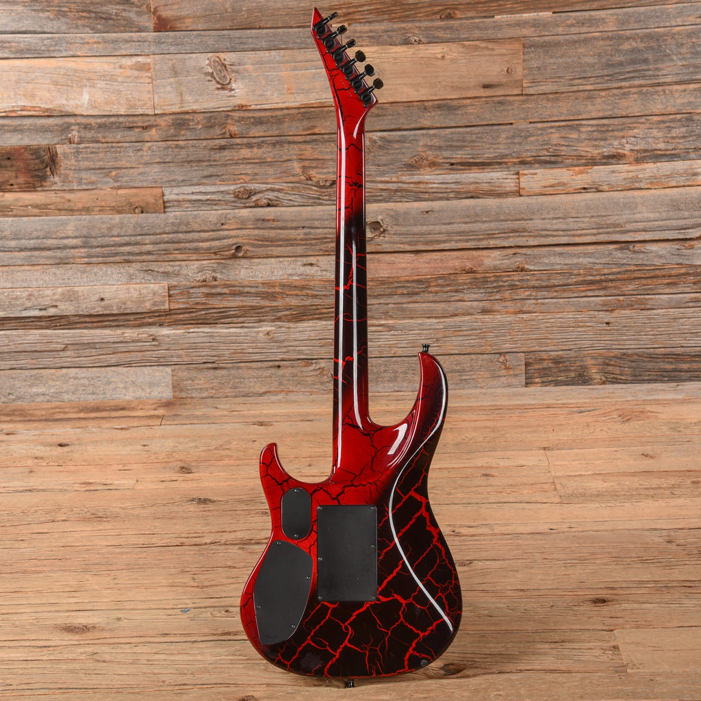 Washburn EC29 Spitfire Red Crackle 1988 - View 5 | MusicMarket
