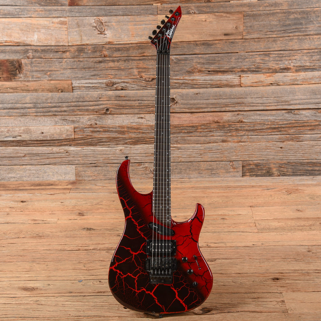 Washburn EC29 Spitfire Red Crackle 1988 - View 4 | MusicMarket