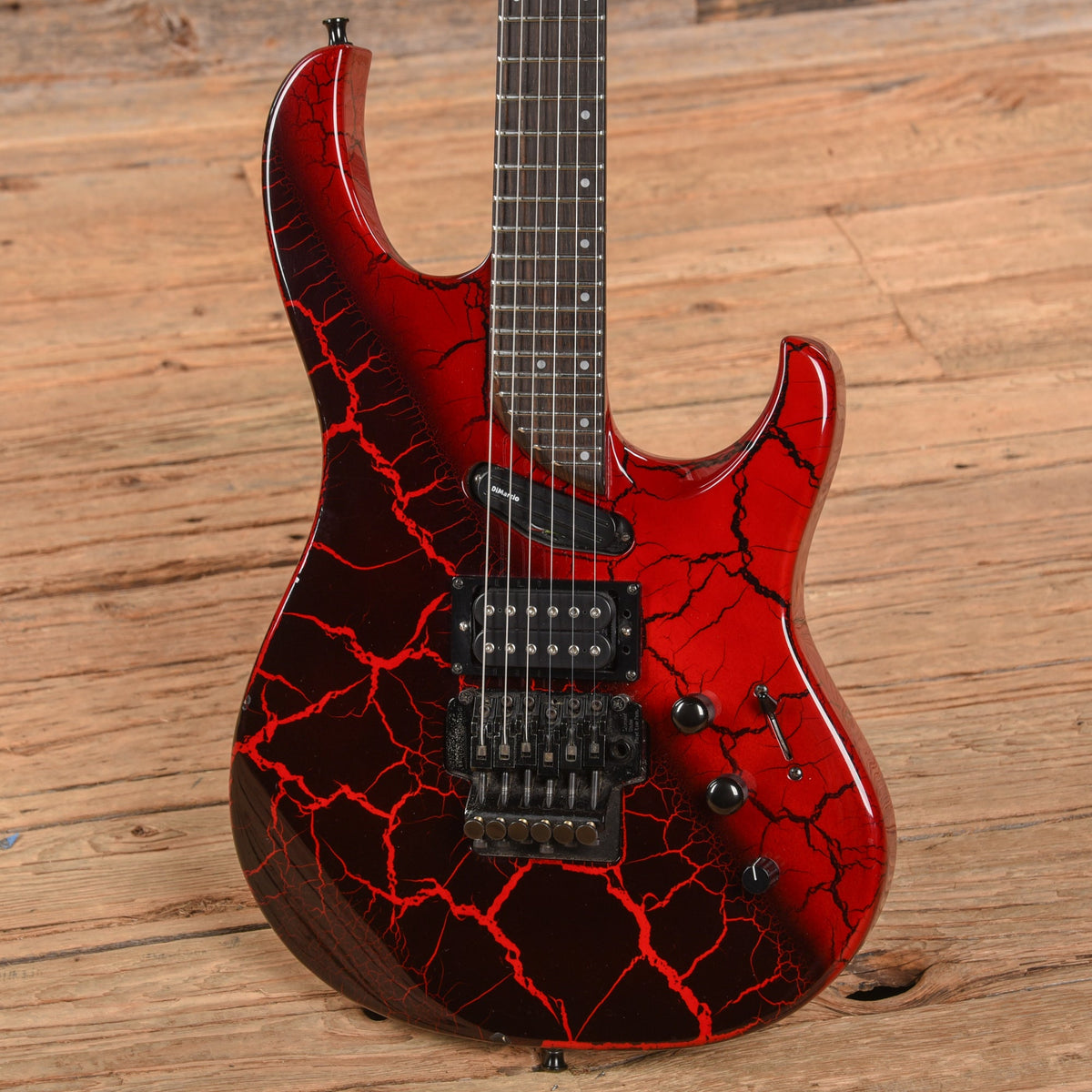 Washburn EC29 Spitfire Red Crackle 1988 - View 2 | MusicMarket