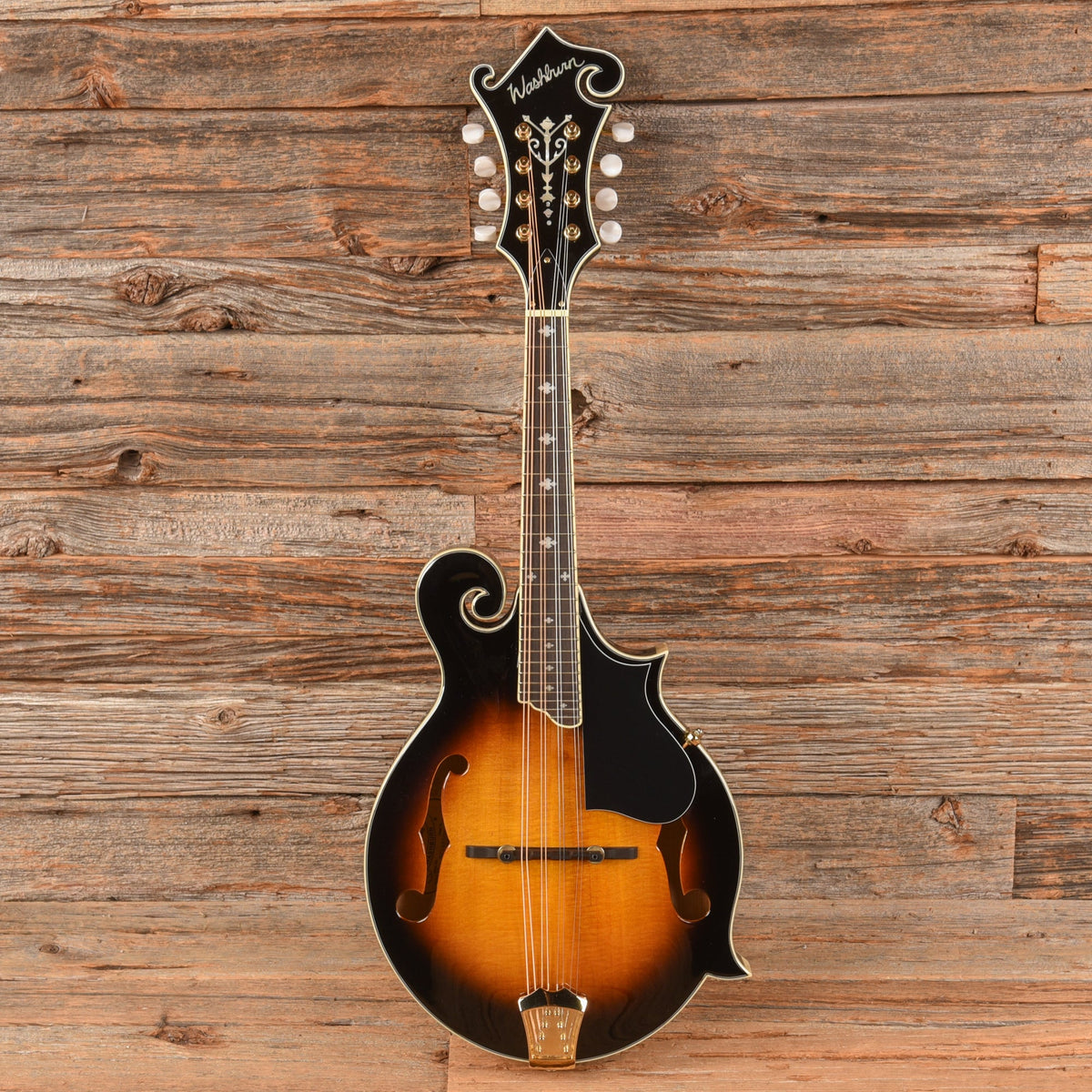 Washburn M3SWK Bluegrass F-Style Mandolin Sunburst 2014 - View 4 | MusicMarket