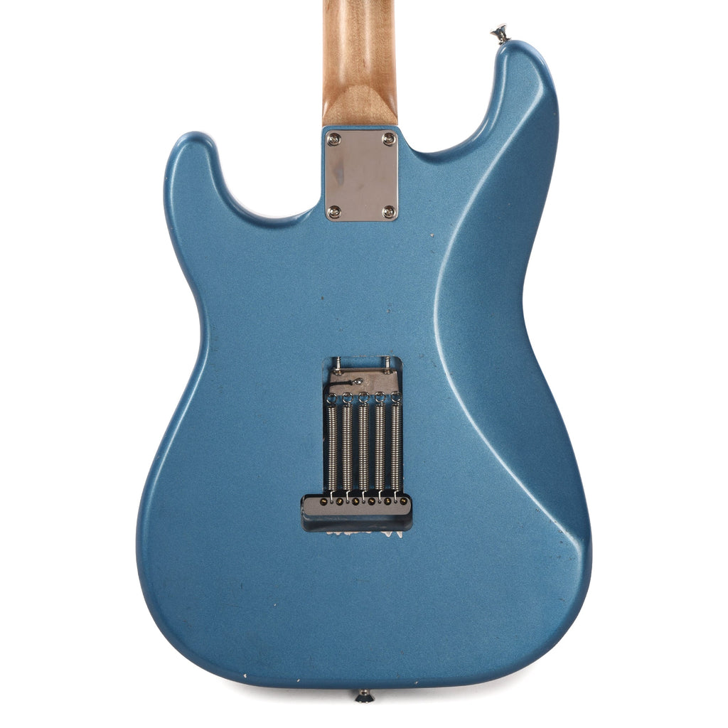 Waterslide S-Style Coodercaster Lake Placid Blue w/ Mojo Lap Steel & Gold Foil Pickups - View 3 | MusicMarket