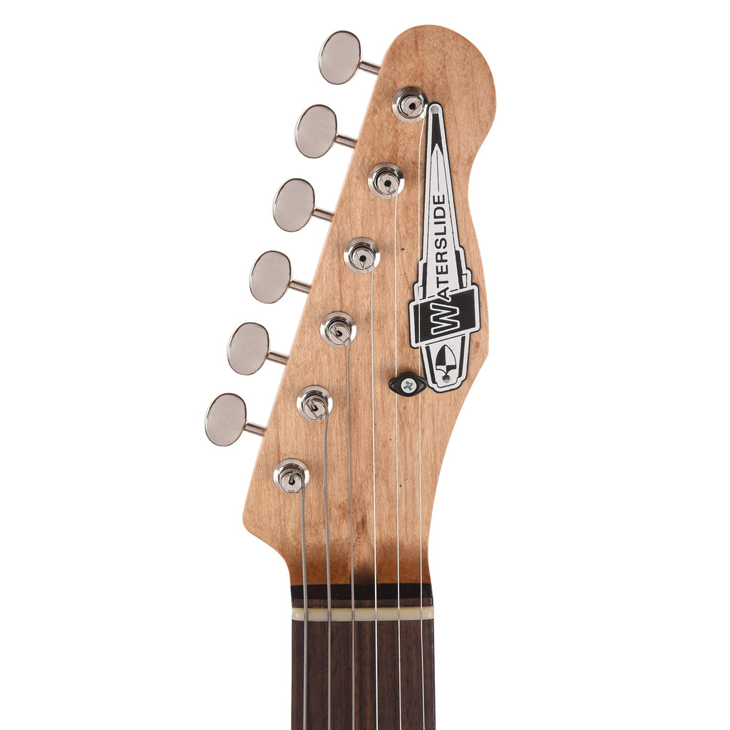 Waterslide S-Style Coodercaster Lake Placid Blue w/ Mojo Lap Steel & Gold Foil Pickups - View 6 | MusicMarket