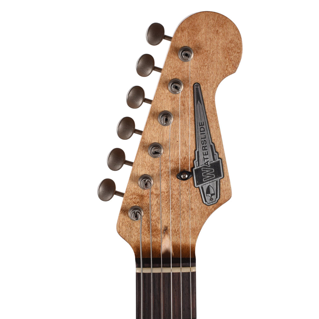 Waterslide Offset Aged Black Nitro w/ Lollar Regal 3x3 Pickups - View 6 | MusicMarket