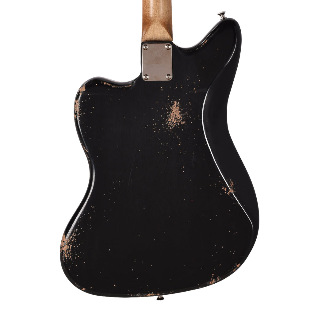 Waterslide Offset Aged Black Nitro w/ Lollar Regal 3x3 Pickups - View 3 | MusicMarket