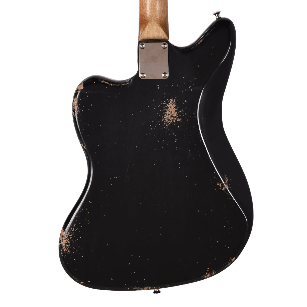 Waterslide Offset Aged Black Nitro w/ Lollar Regal 3x3 Pickups - View 3 | MusicMarket