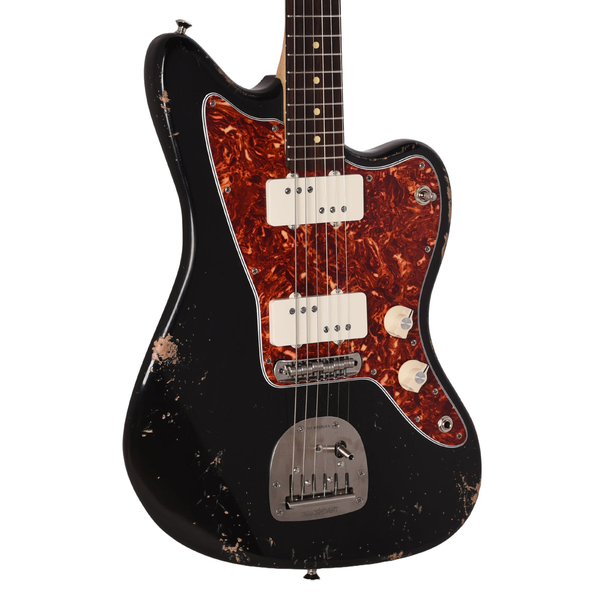Waterslide Offset Aged Black Nitro w/ Lollar Regal 3x3 Pickups - MusicMarket