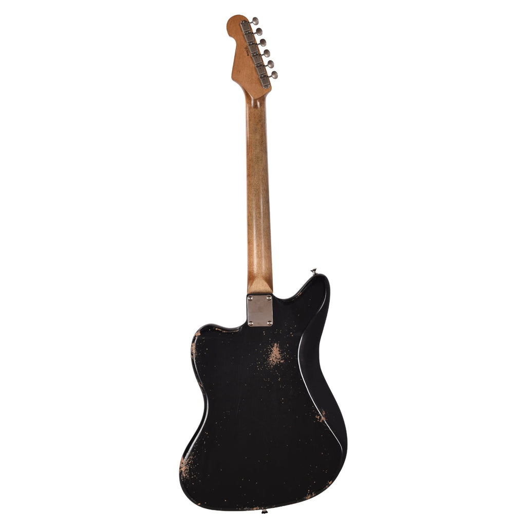 Waterslide Offset Aged Black Nitro w/ Lollar Regal 3x3 Pickups - View 5 | MusicMarket