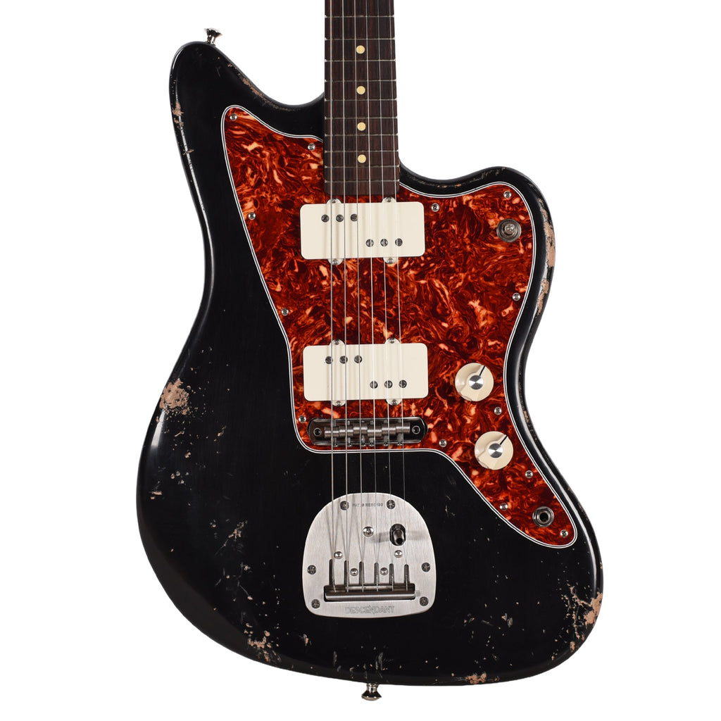 Waterslide Offset Aged Black Nitro w/ Lollar Regal 3x3 Pickups - View 2 | MusicMarket