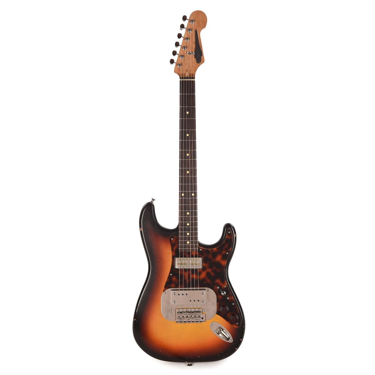 Waterslide S-Style Coodercaster Aged Sunburst Nitro w/ Mojo Lap Steel & Gold Foil Pickups - View 4 | MusicMarket