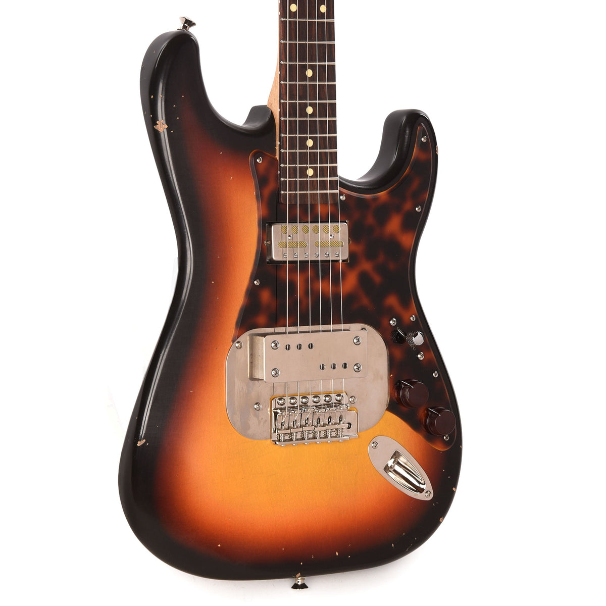 Waterslide S-Style Coodercaster Aged Sunburst Nitro w/ Mojo Lap Steel & Gold Foil Pickups - MusicMarket