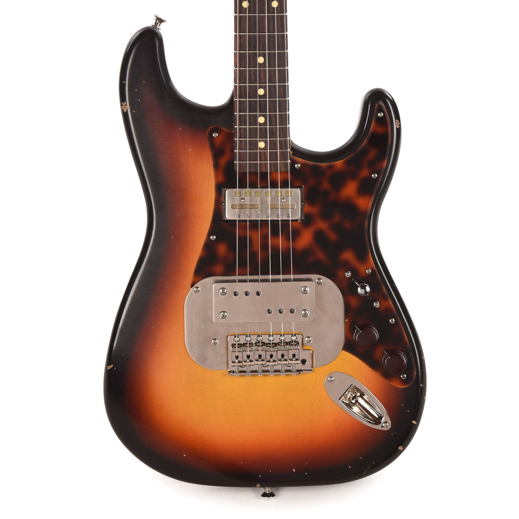 Waterslide S-Style Coodercaster Aged Sunburst Nitro w/ Mojo Lap Steel & Gold Foil Pickups - View 2 | MusicMarket