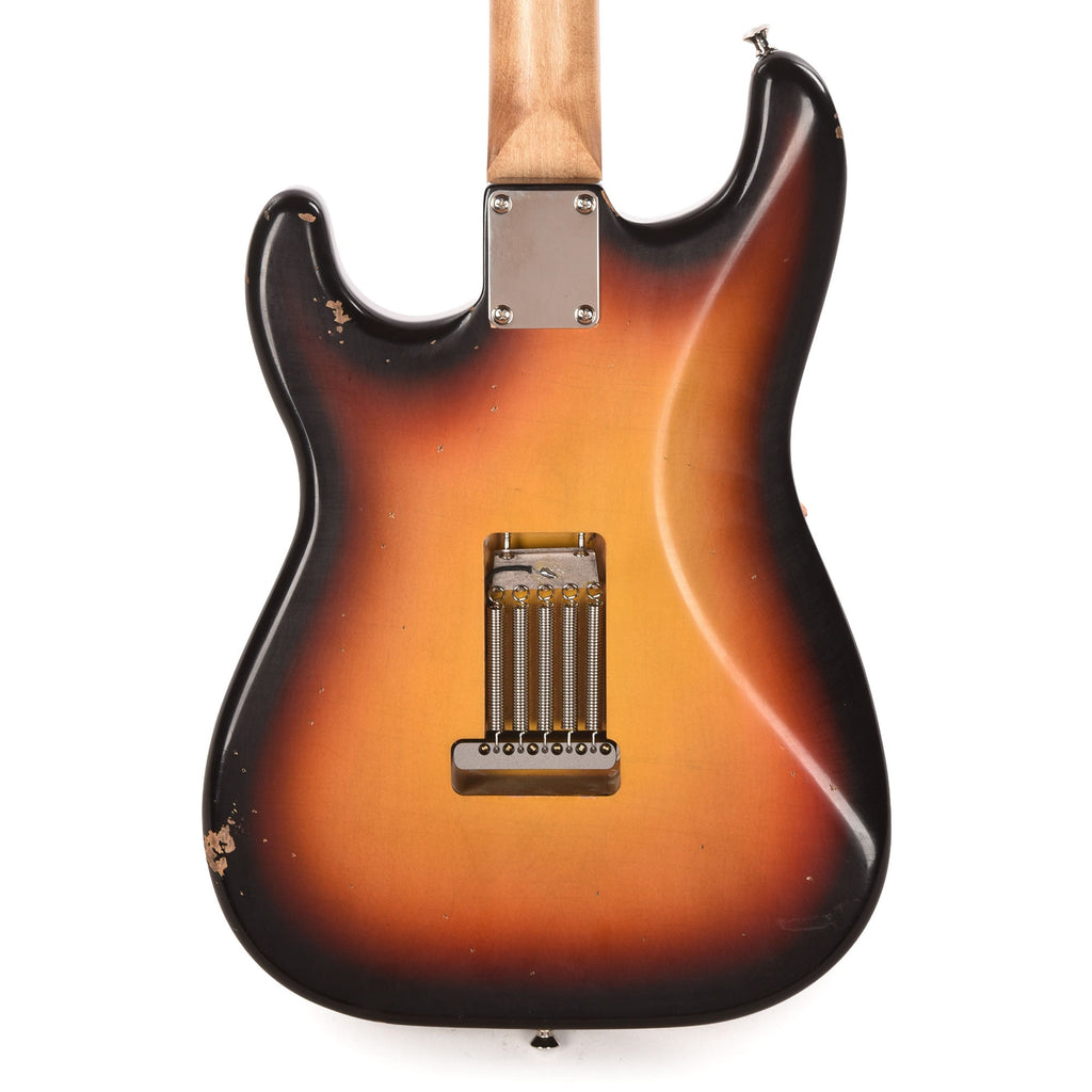 Waterslide S-Style Coodercaster Aged Sunburst Nitro w/ Mojo Lap Steel & Gold Foil Pickups - View 3 | MusicMarket
