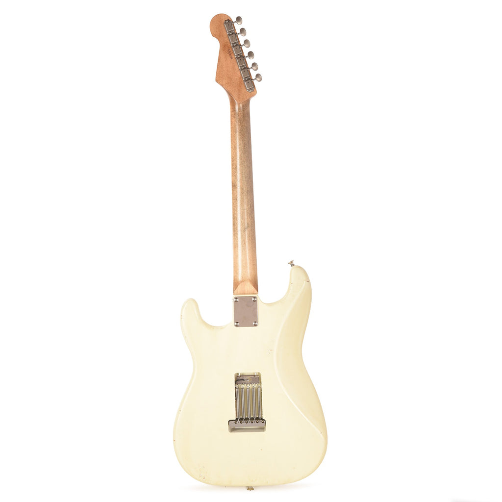 Waterslide S-Style Coodercaster Aged White Nitro w/ Mojo Lap Steel & Gold Foil Pickups - View 5 | MusicMarket