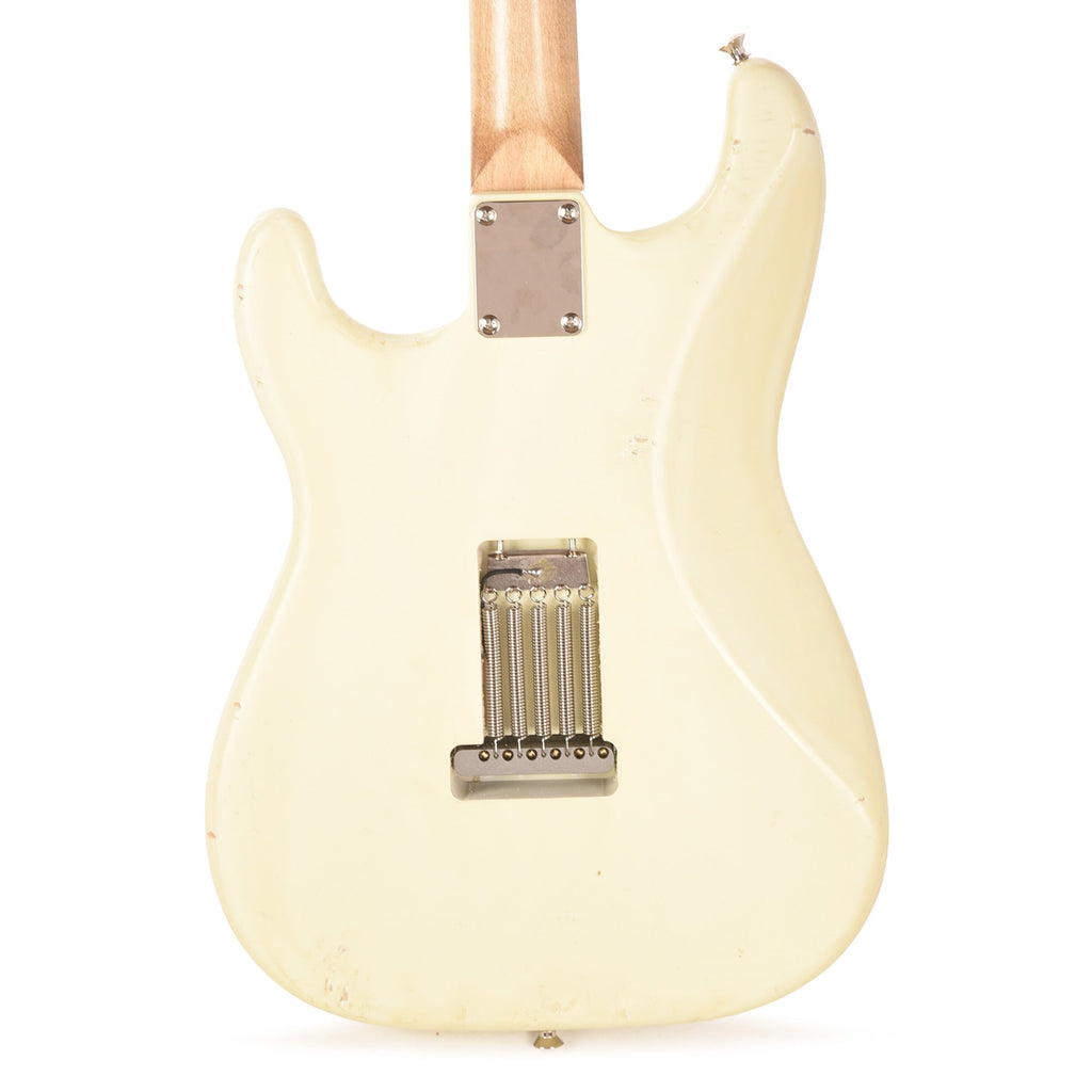 Waterslide S-Style Coodercaster Aged White Nitro w/ Mojo Lap Steel & Gold Foil Pickups - View 3 | MusicMarket