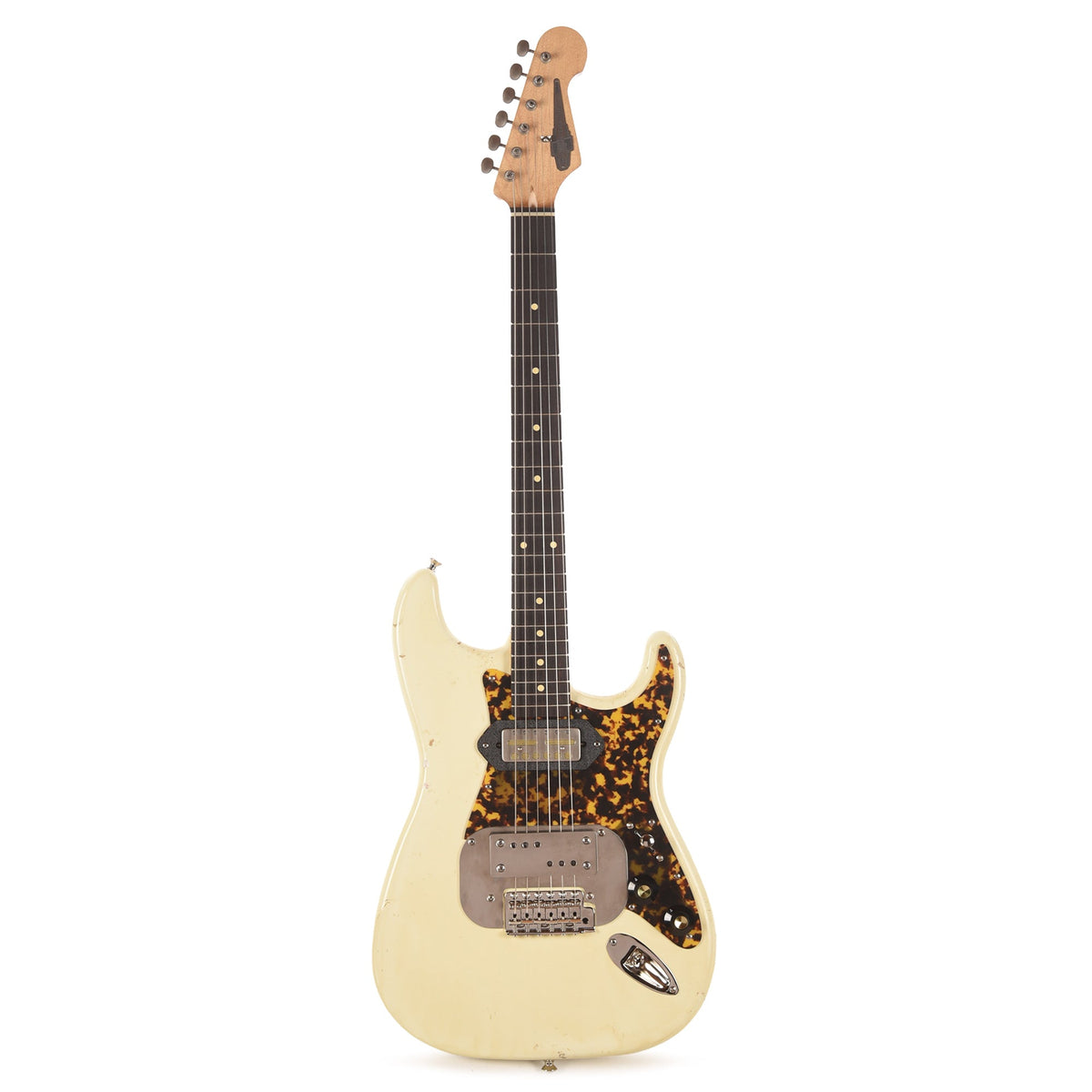 Waterslide S-Style Coodercaster Aged White Nitro w/ Mojo Lap Steel & Gold Foil Pickups - View 4 | MusicMarket