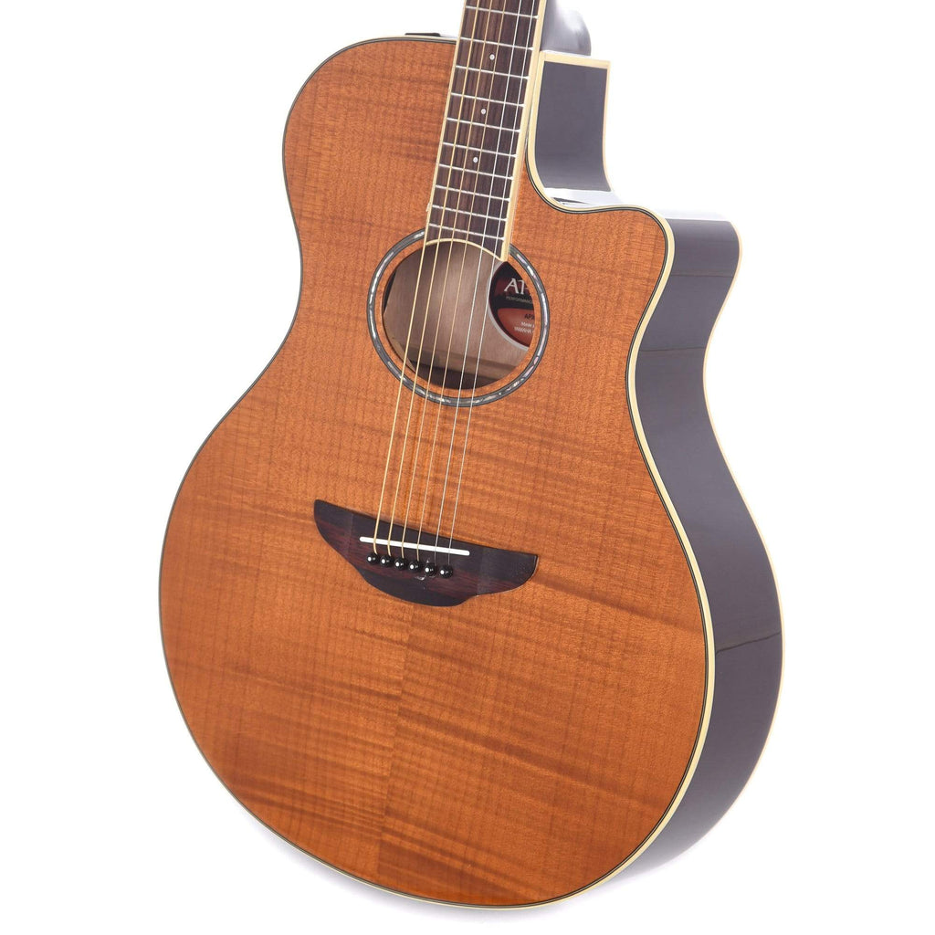 Yamaha APX600FM Flame Maple Amber Acoustic-Electric Guitar - View 2 | MusicMarket