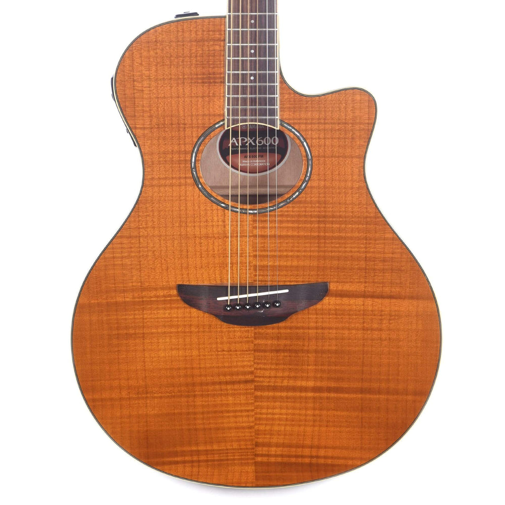 Yamaha APX600FM Flame Maple Amber Acoustic-Electric Guitar - MusicMarket