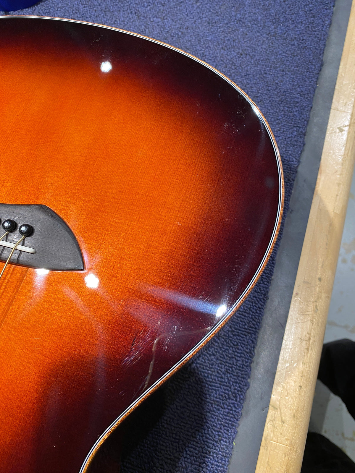 Yamaha CSF3M Parlor Acoustic/Electric Guitar Tobacco Sunburst - View 10 | MusicMarket