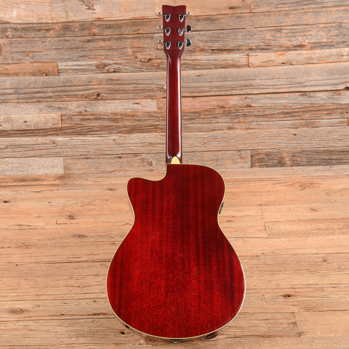 Yamaha FSC-TA TransAcoustic Concert Ruby Red 2017 - View 5 | MusicMarket