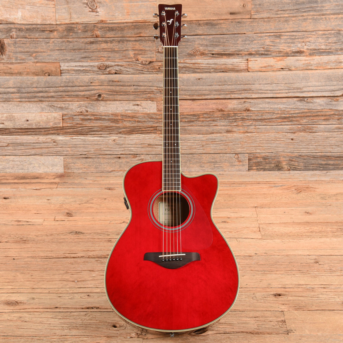 Yamaha FSC-TA TransAcoustic Concert Ruby Red 2017 - View 4 | MusicMarket