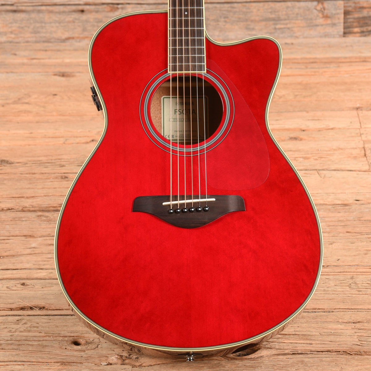 Yamaha FSC-TA TransAcoustic Concert Ruby Red 2017 - MusicMarket