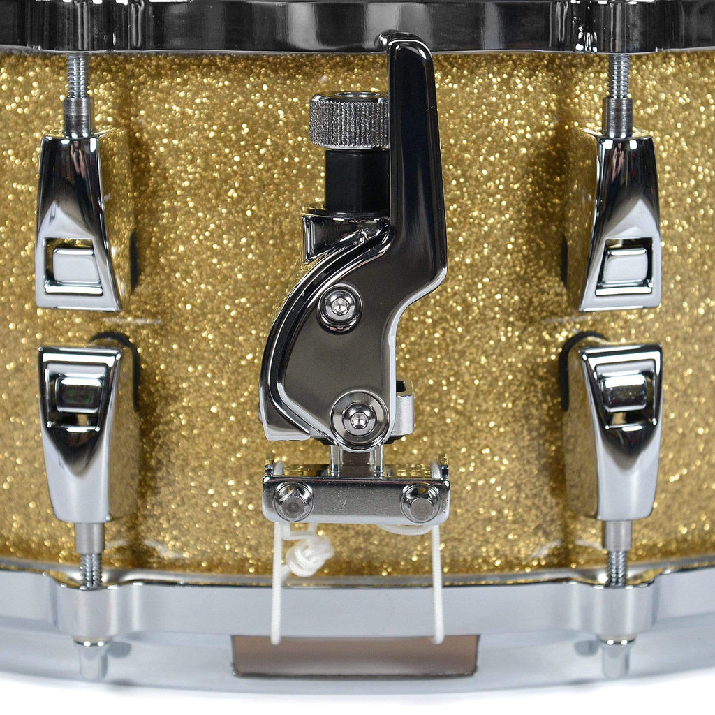 Yamaha 6x14 Absolute Hybrid Maple Snare Drum Gold Champagne Sparkle - View 4 | MusicMarket