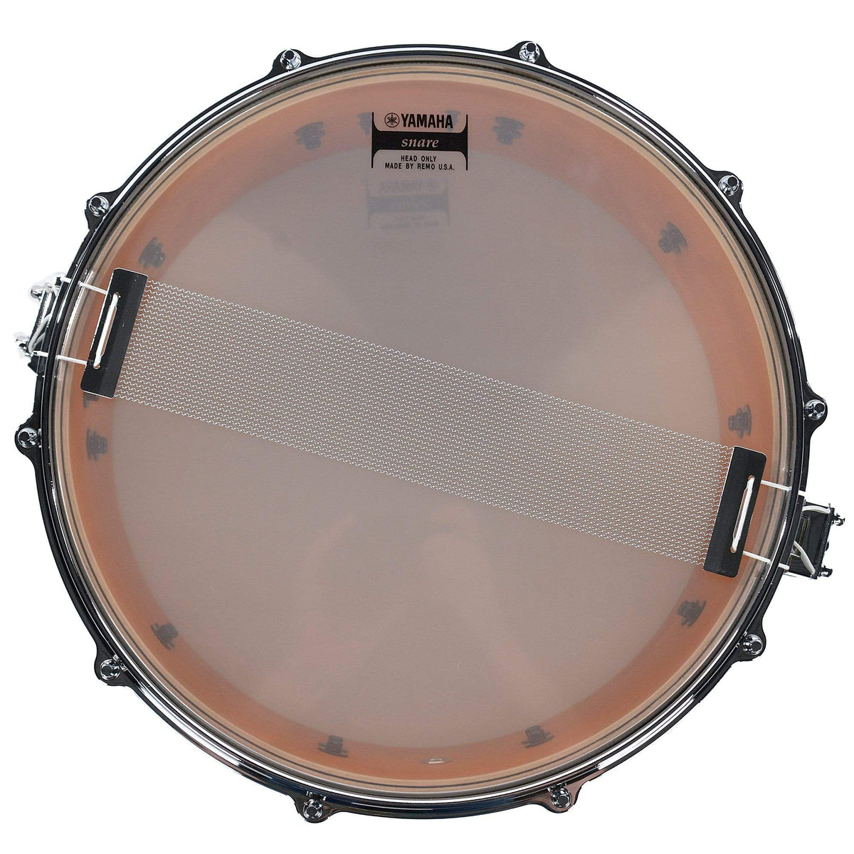Yamaha 6x14 Absolute Hybrid Maple Snare Drum Gold Champagne Sparkle - View 6 | MusicMarket