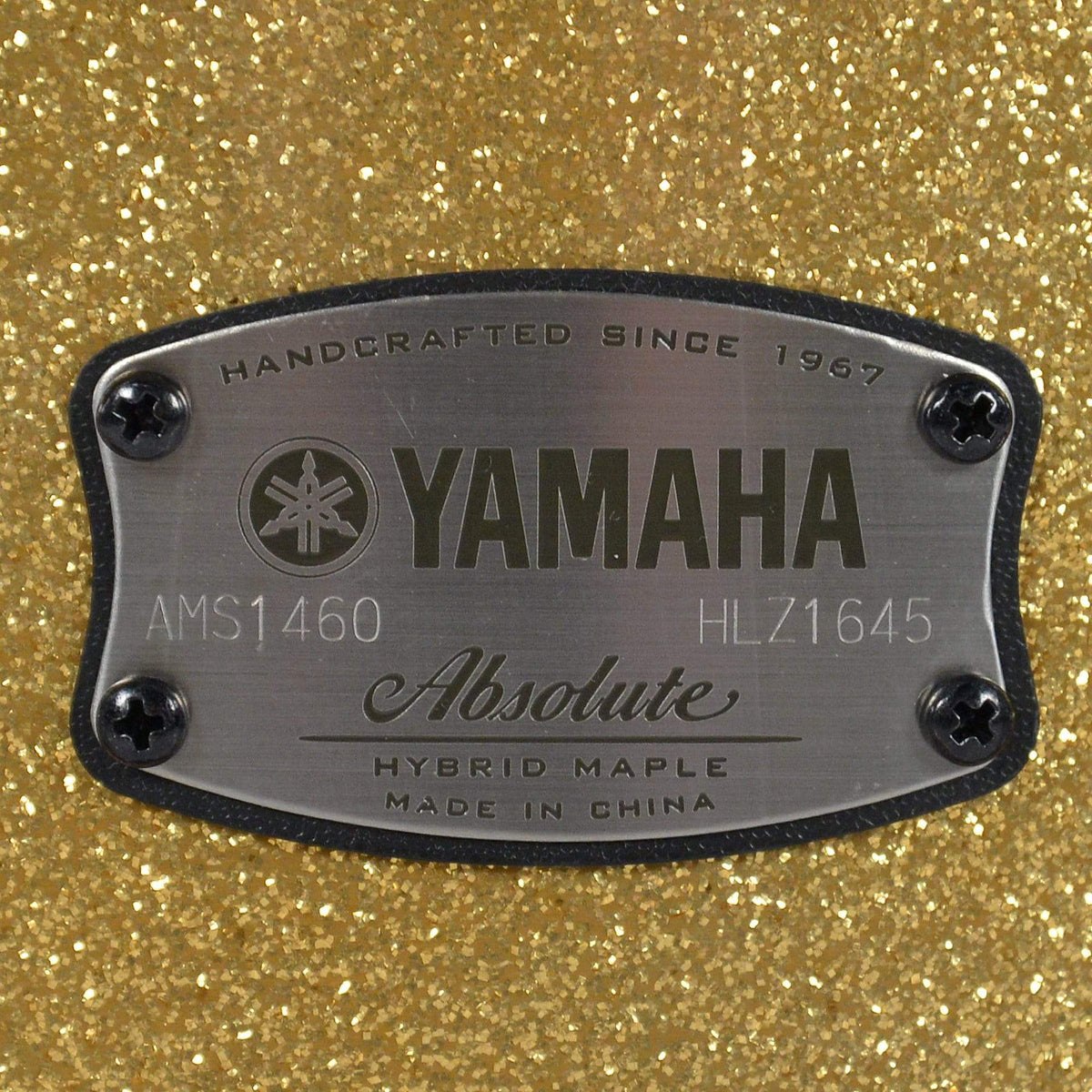 Yamaha 6x14 Absolute Hybrid Maple Snare Drum Gold Champagne Sparkle - View 2 | MusicMarket