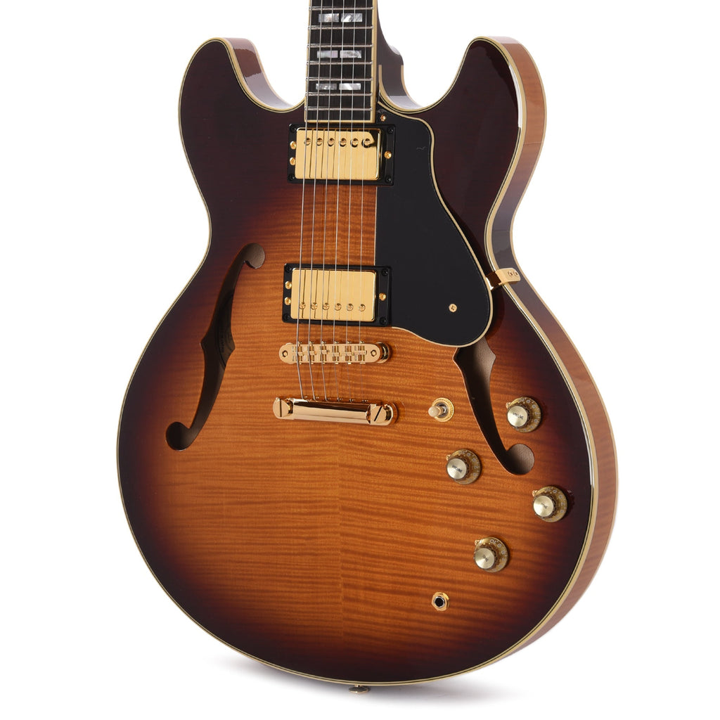 Yamaha SA2200 Semi-Hollow Electric Guitar Violin Sunburst - View 2 | MusicMarket